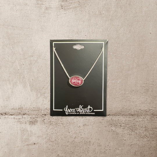 From the Heart - Mississippi State Bulldogs Necklace