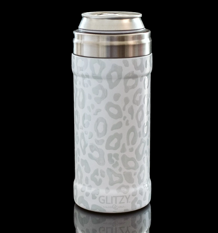 Glitzy Skinny Can Cooler